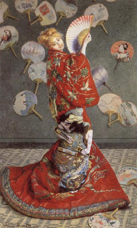 Claude Monet Madame Monet in Japanese Costume Norge oil painting art
